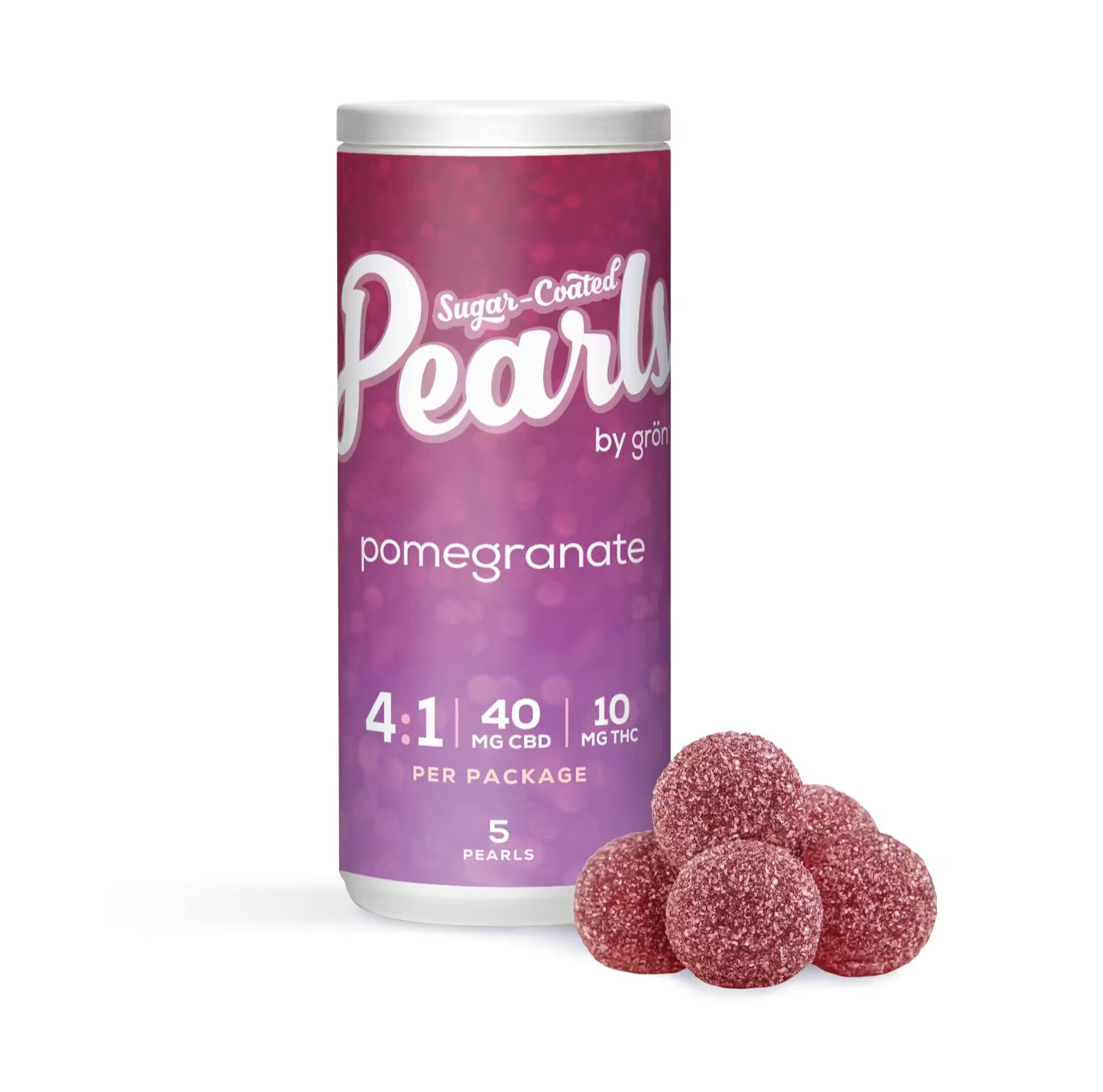 Pearls Pomegranate 4:1 CBD:THC - 5 X 3.5g