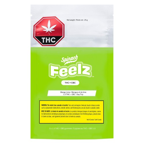 THC+CBC Higher Dayz Mango Lime Gummies - Spinach FEELZ